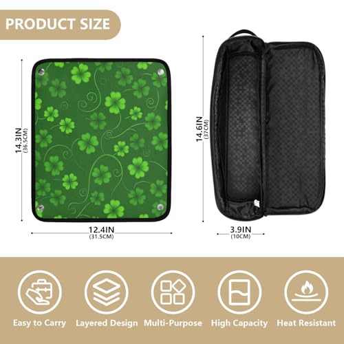 Bolso para herramientas de cabello con tapete resistente al calor miniatura 4