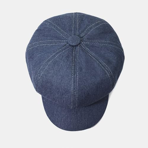 Boina de mezclilla para mujer tipo aviador invierno miniatura 4