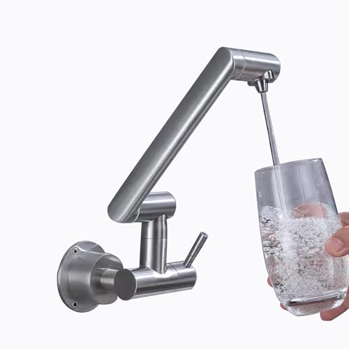 Robinet d'eau potable de cuisine 1/4 en acier inoxydable brossé pour système de filtration pure