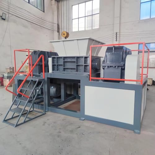 Industrial Tire Shredder Dual Shaft with High-Torque Motor