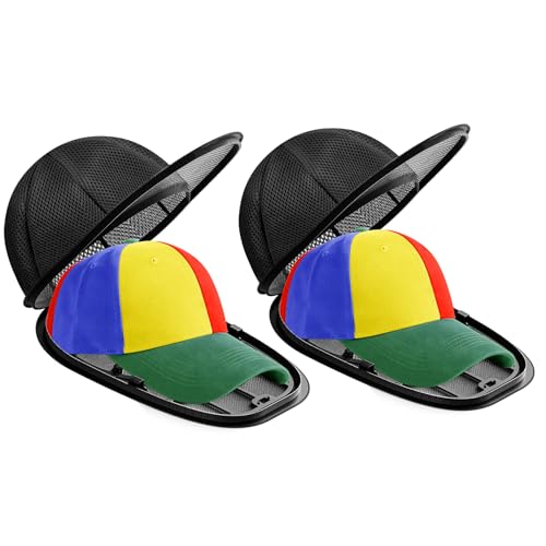 Fododo 2 Pack Baseball Cap Washing Cage Hat Washer for Washing Machine Cap Cleaner Holder with Hat Washing Bag