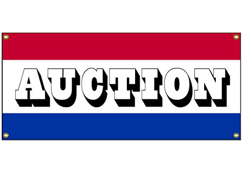 Auction Banner - Cartel de tienda de venta al por menor (91,4...