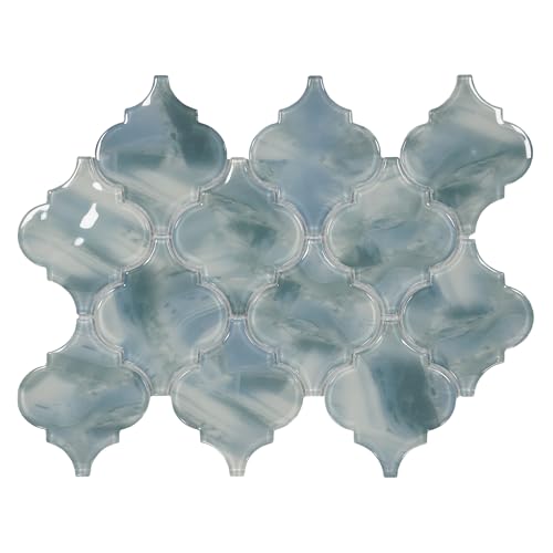 5 Sheets Arabesque Glass Mosaic Tile