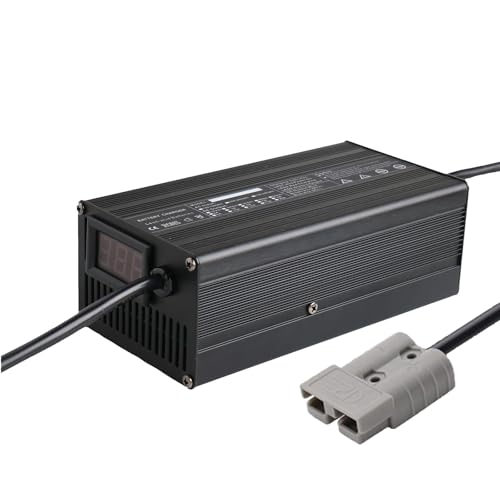 Batterie chariot déchargée ? Chargeur batterie au plomb 12V 24V 48V 72V avec prise Anderson