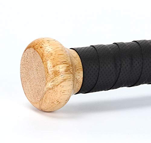 SUNWIN 25inch Wood Baseball Bat, Hardwood Solid Training Bat Self Defense Rounder Bat