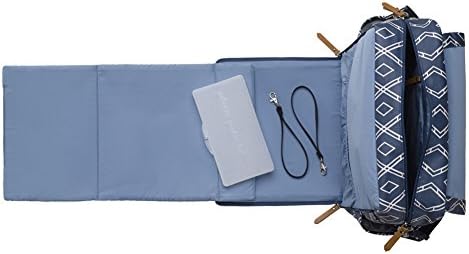 Petunia Pickle Bottom Boxy Backpack | Multifunctional Diaper Bag with an Attached Changing Pad | Top-Selling Stylish Baby Bag | Sophisticated and Spacious Backpack On-The-Go | Sand/Black