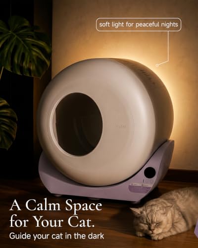 Image of Furrytail Automatic Litter Box Self Cleaning, Smart Litter Box, Lilac