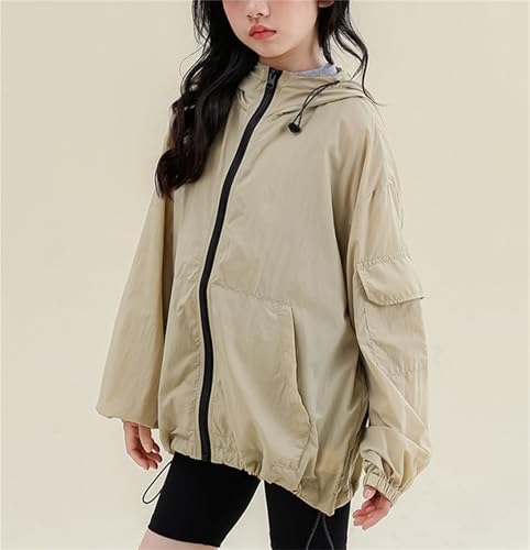 Joe Wenko Girls UPF50+ Sun Protection Jacket Lightweight Casual Athletic Shirt, 4-14 Years3
