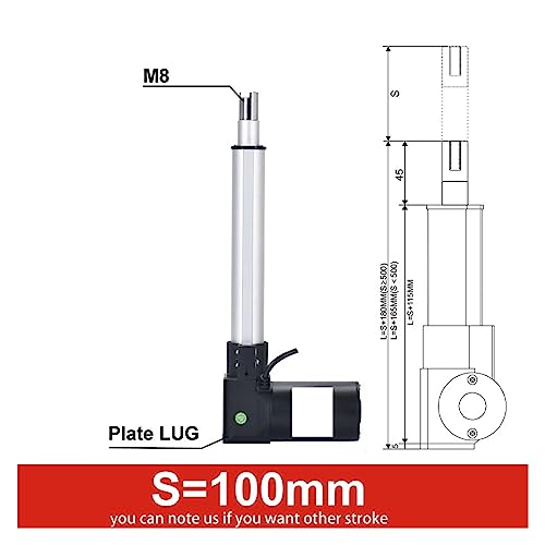 Actuador Lineal contra fallos de control con motor CC preciso de 24V 5