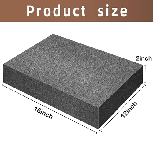 Image of DECOHS 4 Pcs Pick Apart Foam Insert, 16'' x 12'' x 2'' Pre Cube Sheet Foams