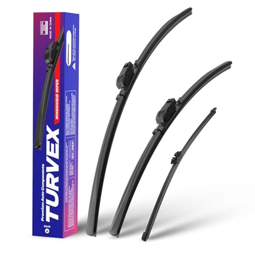 TURVEX Wiper Blades for Ford Focus Hatchback & Estate MK4 Apr 2018 to 2025, Complete Front Window Wiper and Rear Wiper Set, 25" 20" 11" Windscreen Wipers Blade Set - Quiet & Easy Installation (2+1)