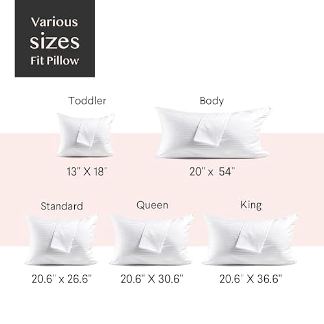 FAUNNA 600TC 100% Cotton Pillow Protectors, Queen Size (20x30), 4 Pack, Oeko-TEX Certified, Hotel Grade Pillow Cover with Silent Zipper, Zip Up Pillow Cases, White