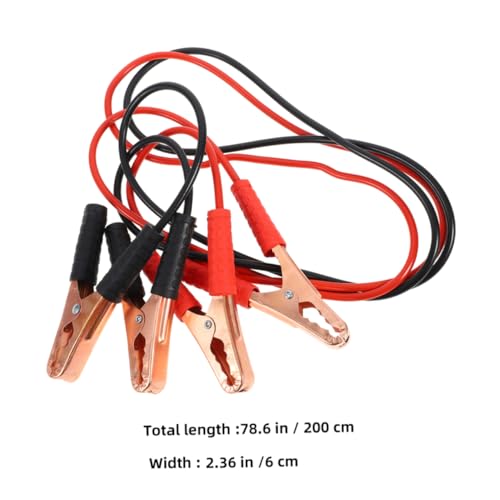 Cables puente de emergencia para coche: kit de 2 piezas fácil de usar para arrancar la batería 2