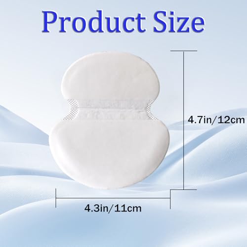 60PCS Armpit Sweat Pads - Ultra-Absorbent Underarm Dress Shields for Men & Women Discreet & Disposable Armpit Sweat Protection (L) (Unscented) - Thumbnail 2