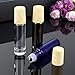 10ml/0.34oz Glass Essential Oil Roll-on Vial Bottles Cosmetic Makeup Perfume Lip Gloss Storage Holder Packing Container Beauty Tool Pack of 3 Clear