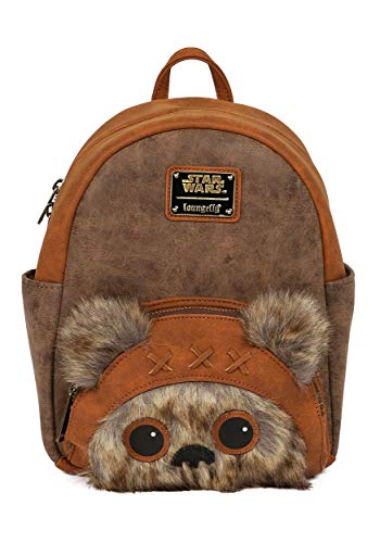 Loungefly x Star Wars Wicket W. Warrick the Ewok Mini Backpack (One Size, Multicolored)