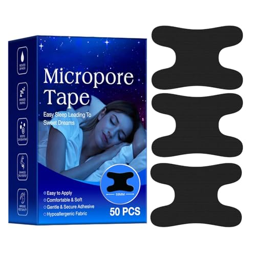 50 Pezzi Micropore Sleeping Mouth Tape Nastro Per La Bocca Per Dormire, Cerotti Per La Bocca Contro Il Russare, Adesivi Anti Russare Per Bambini E Adulti 5,9x4,2 Cm