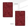 Felt Texture Deep Crimson Red Car Air Fresheners 4 Pcs Hanging Scented Cards Fragrance Scented Cards For Car Aromatherapy Tablets #2