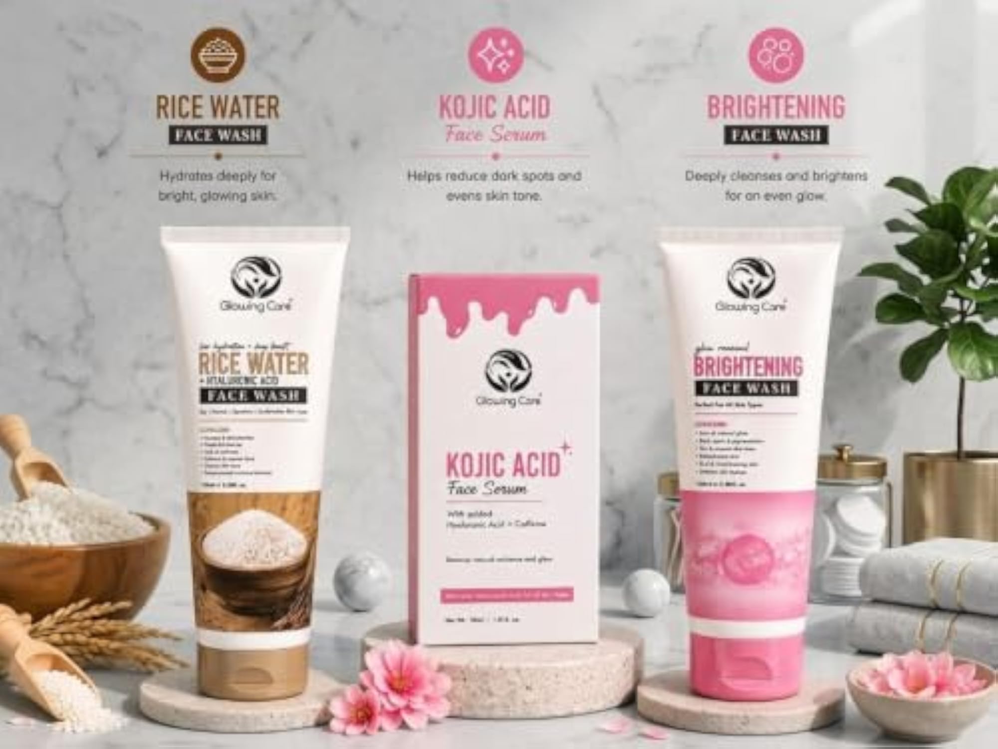 Skincare Combo for Women & Men, Brightening Gift Set