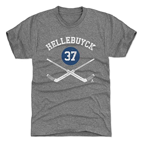 500 LEVEL Connor Hellebuyck T-Shirt (Premium Men's T-Shirt, Medium, Tri Gray) - Connor Hellebuyck Winnipeg Goalie Sticks WHT