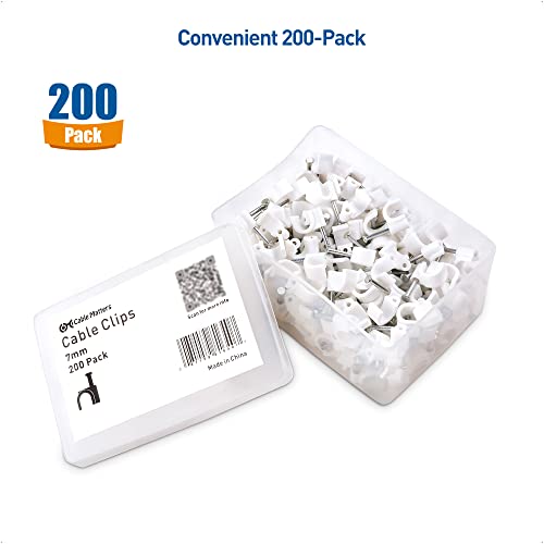 Cable Ethernet Cat6 50 ft con Clips 200 unidades miniatura 5