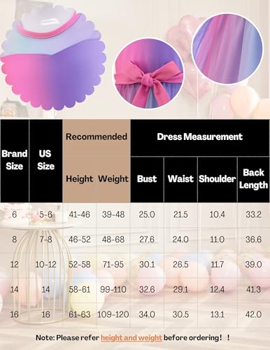 Image of Arshiner Girls Dresses Formal Party Wedding Tulle Sleeveless Contrast Mesh High Low Dress with Belt