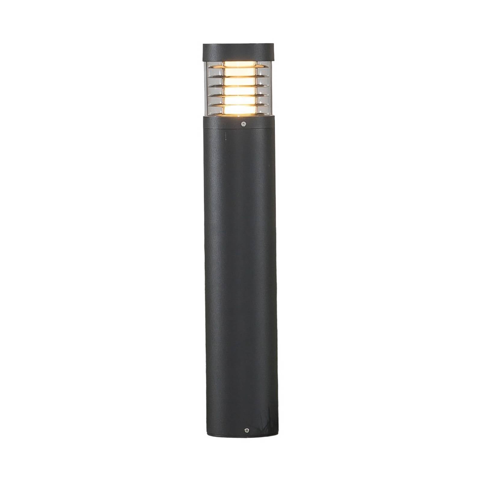 Lucande Bombillas LED baliza de jardín en antracita, transparente,