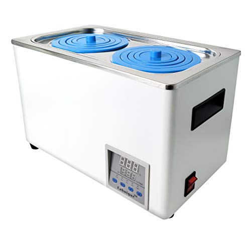 Labnique Digital Thermostatic Water Bath, 1 Chamber with 2 Openings, 6L Capacity, 120V/60 Hz