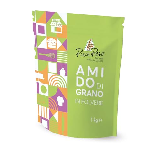 Pinin Pero Almidón de Trigo 1 Kg – Espesante Natural para Cremas y Postres – Doypack Resellable