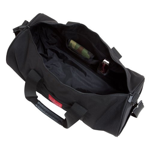 Manhattan Portage Chelsea Drum Bag Hold-All Duffle Bag with Detachable Shoulder Strap External Pockets and Keychain Hook Perfect for Travel, Work and Daily Use (Black, Large)3