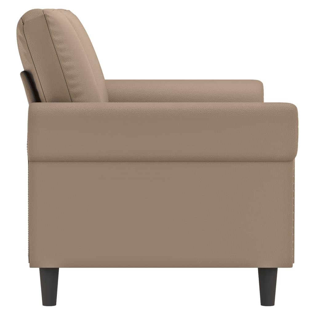 Canapé 2 Places, Causeuse de Salon Fauteuil Sofa 2 Places Cappuccino 172 x 77 x 80 cm Similicuir