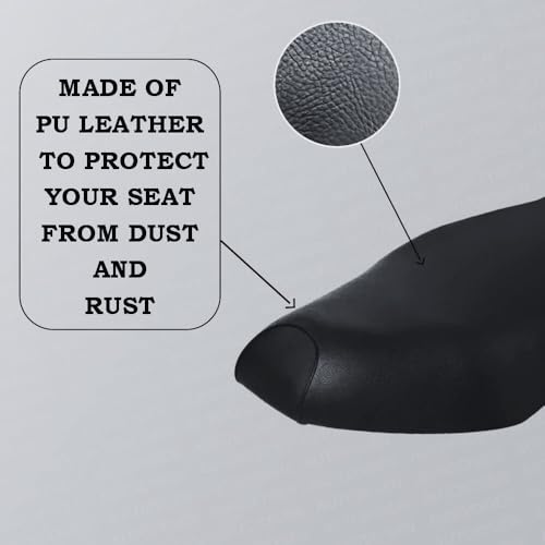 Image of Glamour Xtec Seat Cover Protect from Rust and Dust, PU Leather Waterproof Durable Glamour Xtec Bike Seat Cover (Black)