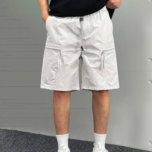 Image of Men's Hiking Cargo Shorts Quick Dry Casual Stretch Golf Work Shorts Outdoor Summer Summer Knee Length Pants