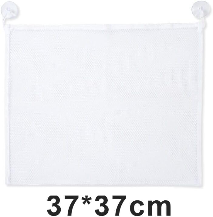 Miniatura 5 de Cesta de malla para niños, bañera de bebé, red de almacenamiento de juguetes, plegable, organizador de bolsa colgante para baño