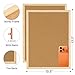 JEFURE 2 Pcs Cork Board, 17.7''x13.3'' Bulletin Board, Wooden Framed Corkboards for Wall, Small Cork Board, Vision Board Supplies, Prayer Board, Picture Board for Photos, Office, Home Decor, School