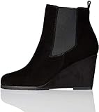 find. Wedge Chelsea Stiefeletten, Schwarz Black), 38 EU