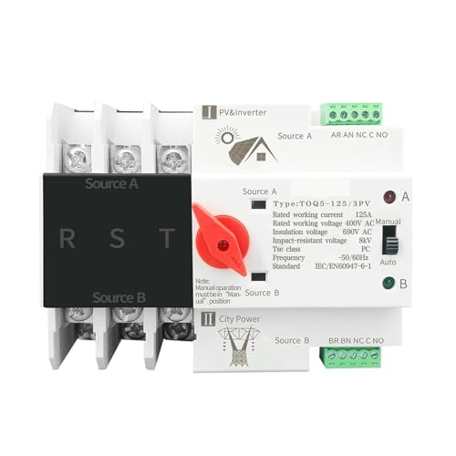Commutateur automatique de transfert 3P 63A : électricité stable