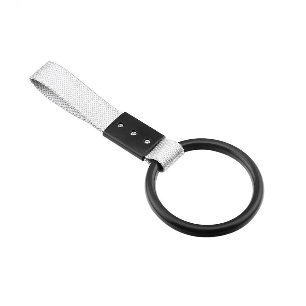 LUCHONG Jdm Tsurikawa Ring,ROUND JDM TSURIKAWA RING SUBWAY TRAIN BUS HANDLE STRAP CHARM DRIFT