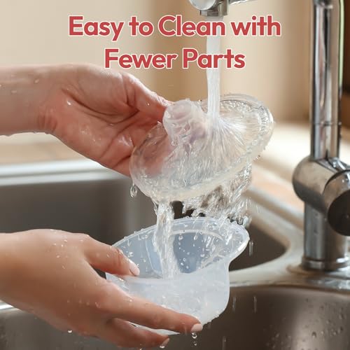 NCVI Electric Breast Pump Hands Free 8131, Wearable Portable Breastfeeding Pumps with 4 Modes 9 Levels, Rechargeable Ultra Quiet Milk Pump, Includes 19/21/24mm Comfortable Flanges (2 Pack, White) - Image 8