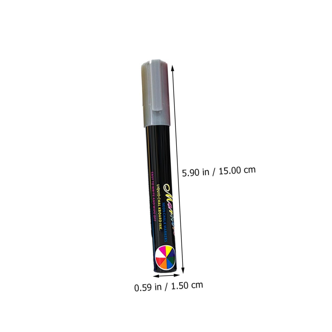 PLAFOPE 12 Stück Radierbare Kreidemarker Flüssig Kunststoff für Tafel und Whiteboard 6mm Rundspitze Bürobedarf