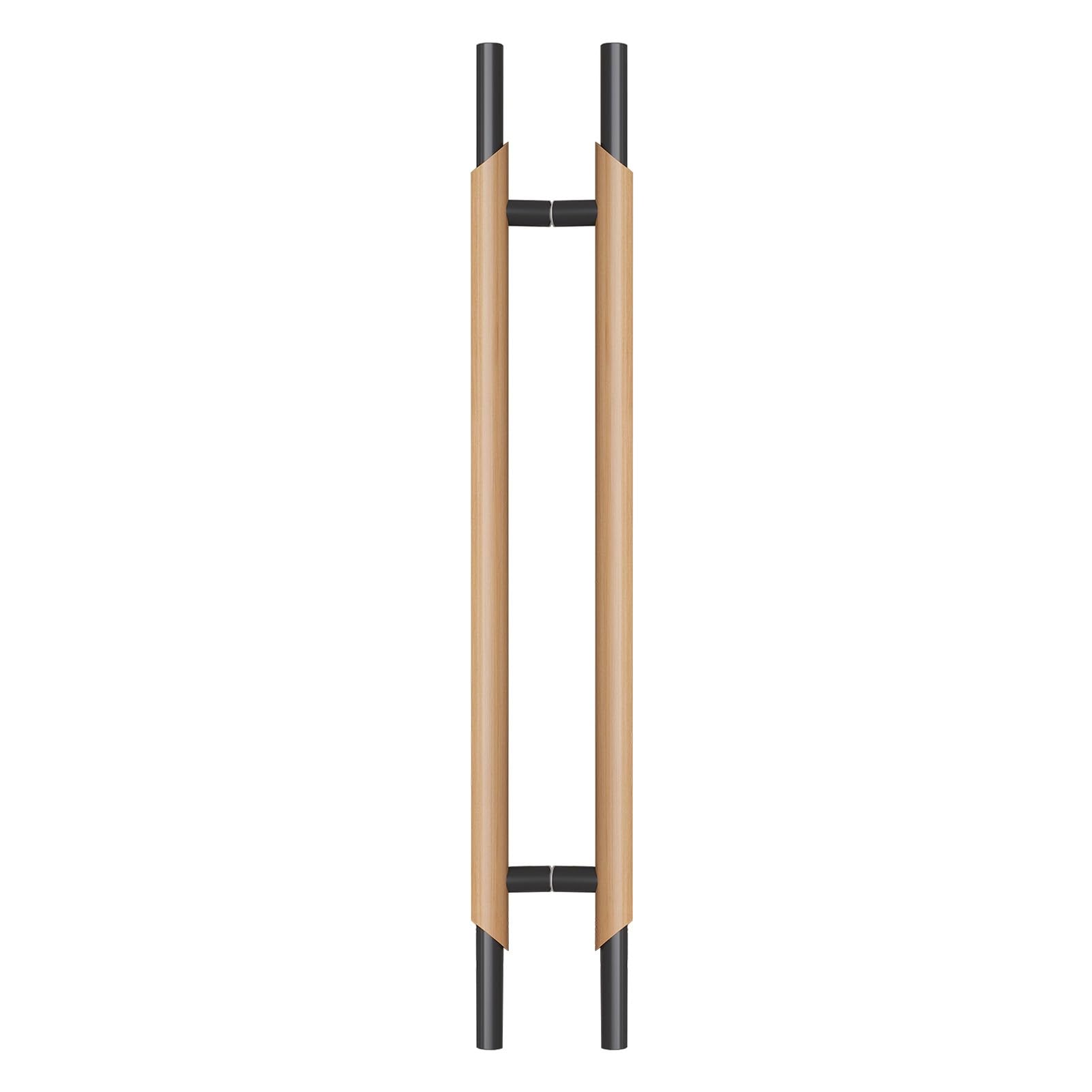 DFGHNBVC Solid Wood Door Pull Handle For Glass Door Modern Front Door Long Push Pull Handle For Commercial Bar Pull Handle For Shops/Residential Style3 120X80Cm,Style1-150X110Cm(59.1