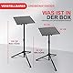 Pyle Universal Laptop Ständer - Laptop stand, Laptopständer & Projektor Ständer Stativ höhenverstellbar 65-100 cm, Bühne, Büro & Studio Beamer Stativ, DJ-Equipment & Projektoren, Beamer Halterung
