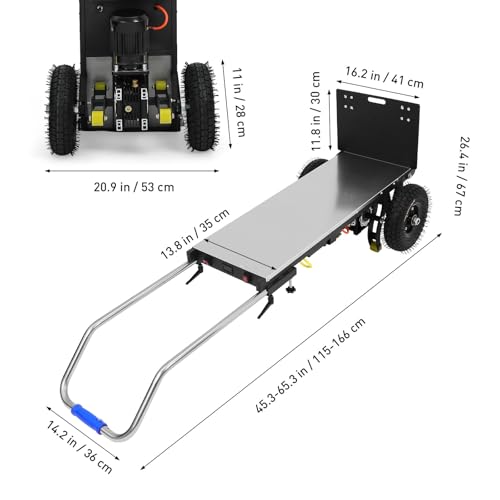 Carretilla eléctrica para escaleras 880lbs 1200w miniatura 3