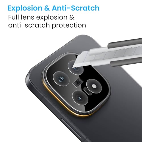 Image of ArmourPro Camera Lens Protector Tempered Glass Compatible For iQOO 15 (6.85 Inches) With Edge To Edge Coverage | Black Lens, Pack of 1