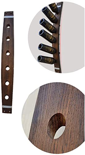 Soporte para botellas de vino de madera para pared miniatura 3