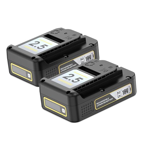 2X 18V 2.5Ah Batería de Repuesto para Karcher, Compatible con Kärcher 18 V Cortasetos HGE 18-45 18-50 Cortacésped LMO 18-33 18-36 Pulverizador PSU 4-18 Aspirador WD 1 3-18 Cortabordes LTR 18-25 18-30