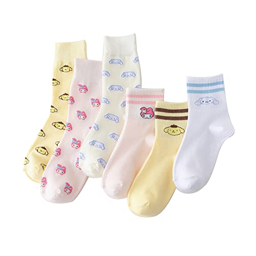 Cute Womens Casual Socks Soft Novelty Funny Crew Ankle Socks(Colorful)