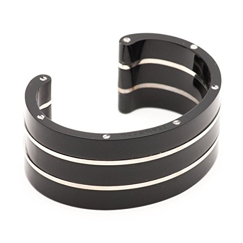 COMPLETO DI CONFEZIONE Rebecca Bracciale Donna Rigido Gioielli Collezione Devil in Bronzo Bagnato in Argento E CELLULOIDE BDEBRN011