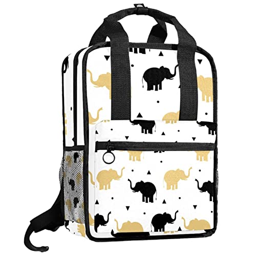 Sac à dos garçon confortable à bretelles réglables motif éléphant