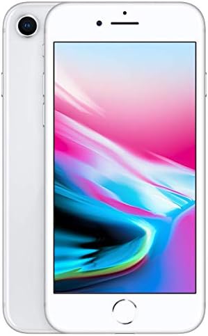 Apple iPhone 8 (256GB, Silver) [Locked] + Carrier Subscription